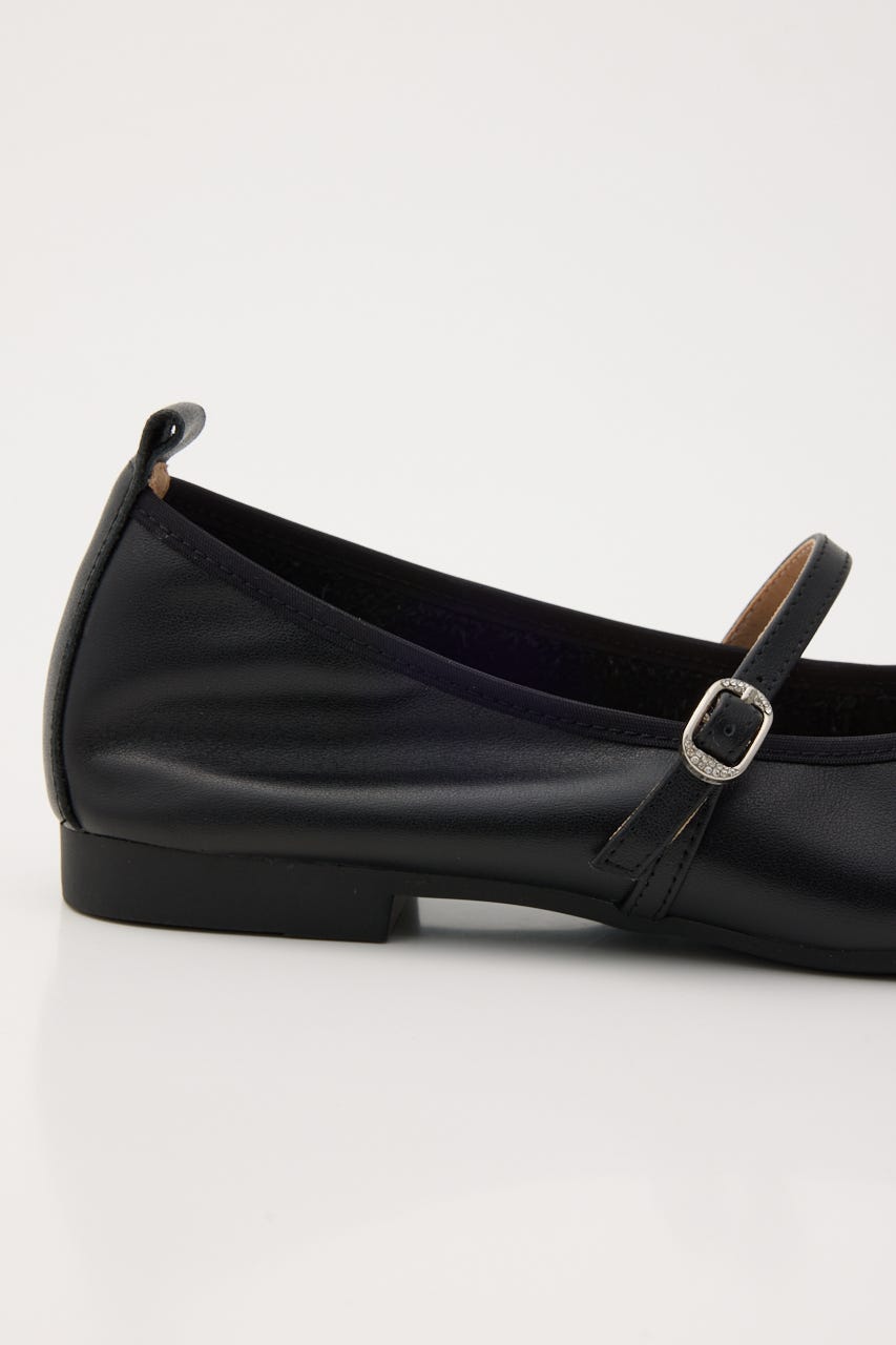 クロスリボンメリージェーンフラット BLK 23.5cm