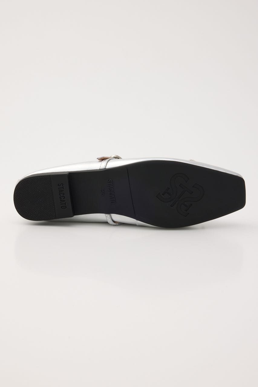 クロスリボンメリージェーンフラット SLV 23.5cm