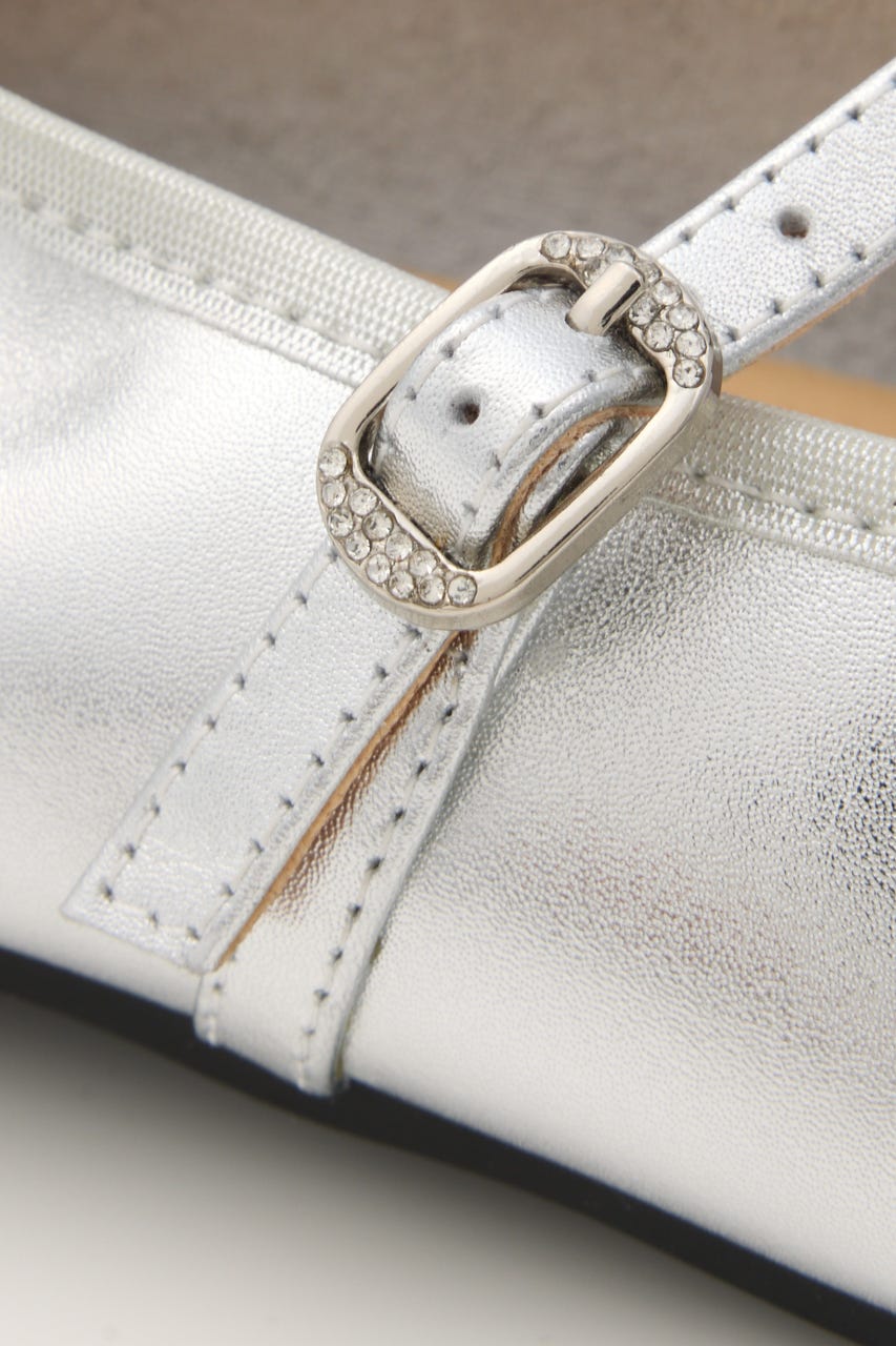 クロスリボンメリージェーンフラット SLV 23.5cm