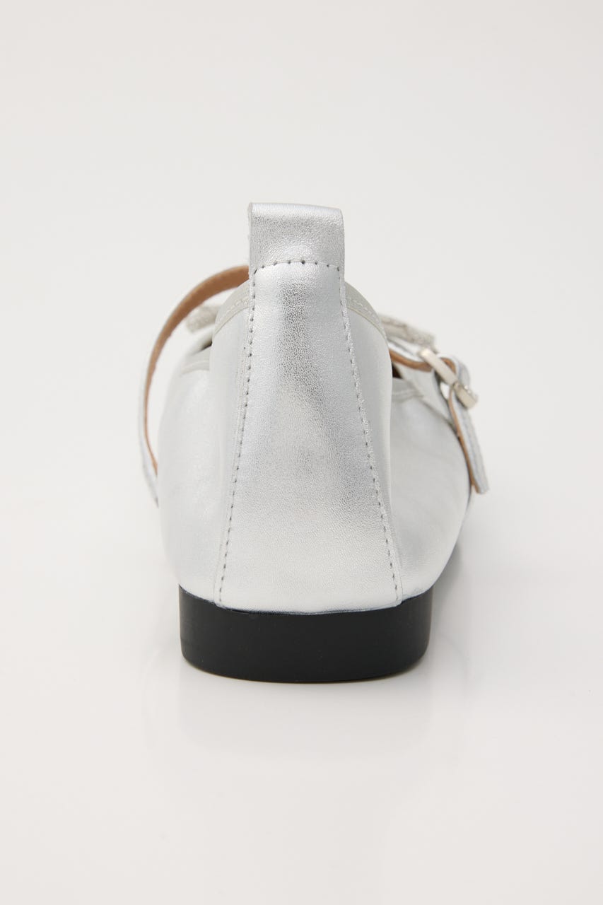 クロスリボンメリージェーンフラット SLV 23.5cm