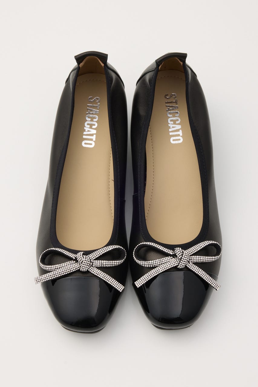 エリーゼウェッジソールパンプス BLK 22.5cm