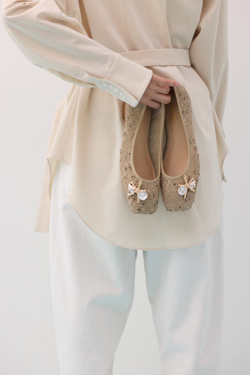 マリンフラットショーズ M/BEG 24.5cm