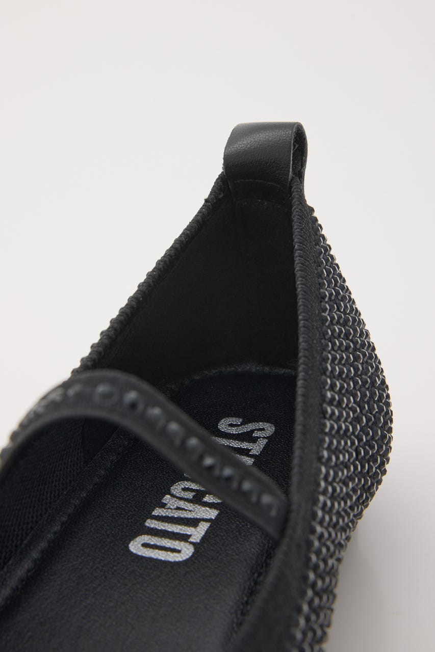 バレエストーンフラット BLK 22.5cm