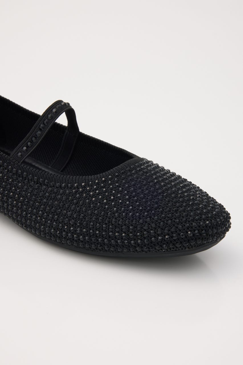 バレエストーンフラット BLK 22.5cm
