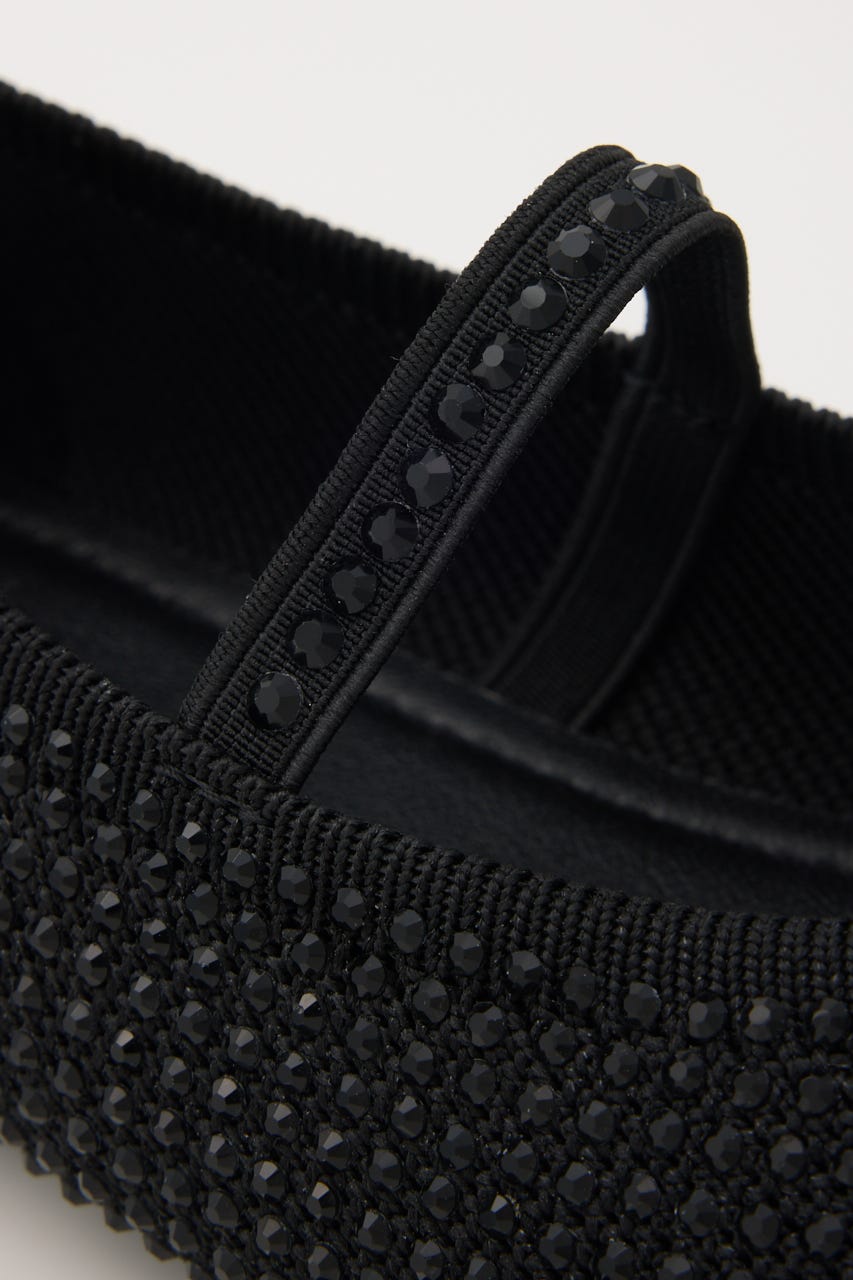 バレエストーンフラット BLK 22.5cm