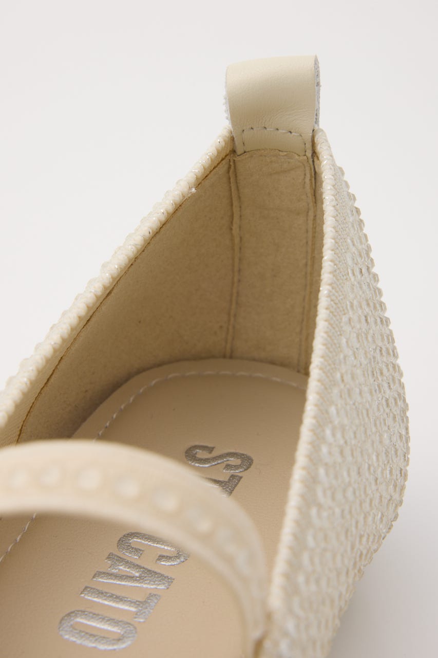 バレエストーンフラット WHT 23.0cm