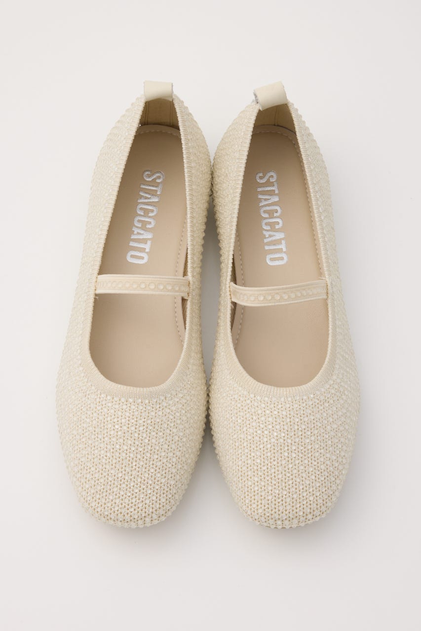 バレエストーンフラット WHT 23.0cm