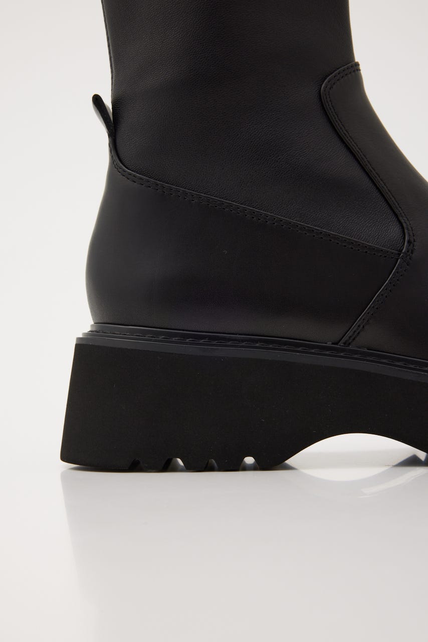 ジュードストレッチミディブーツ BLK 22.5cm