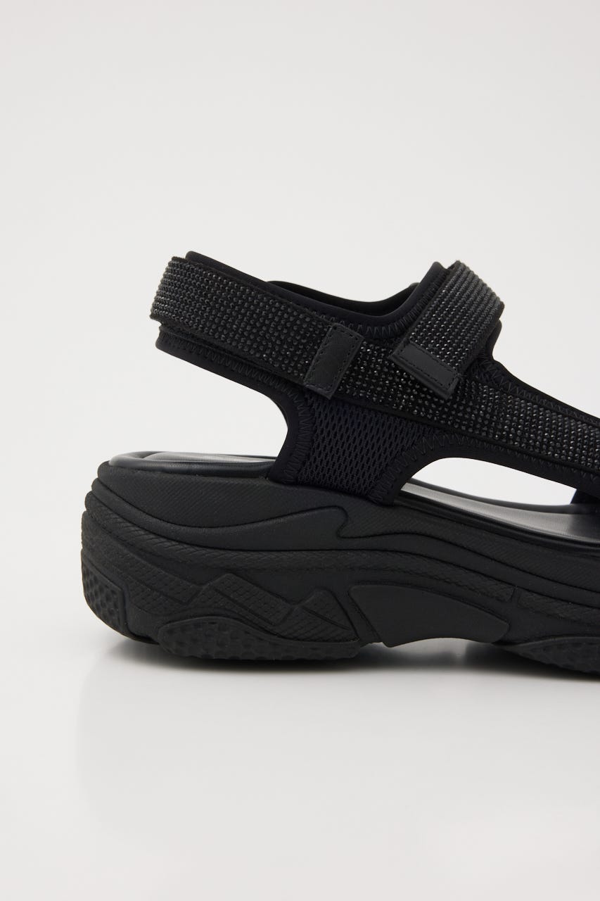 ギャラクシースポーティーサンダル BLK 22.0cm