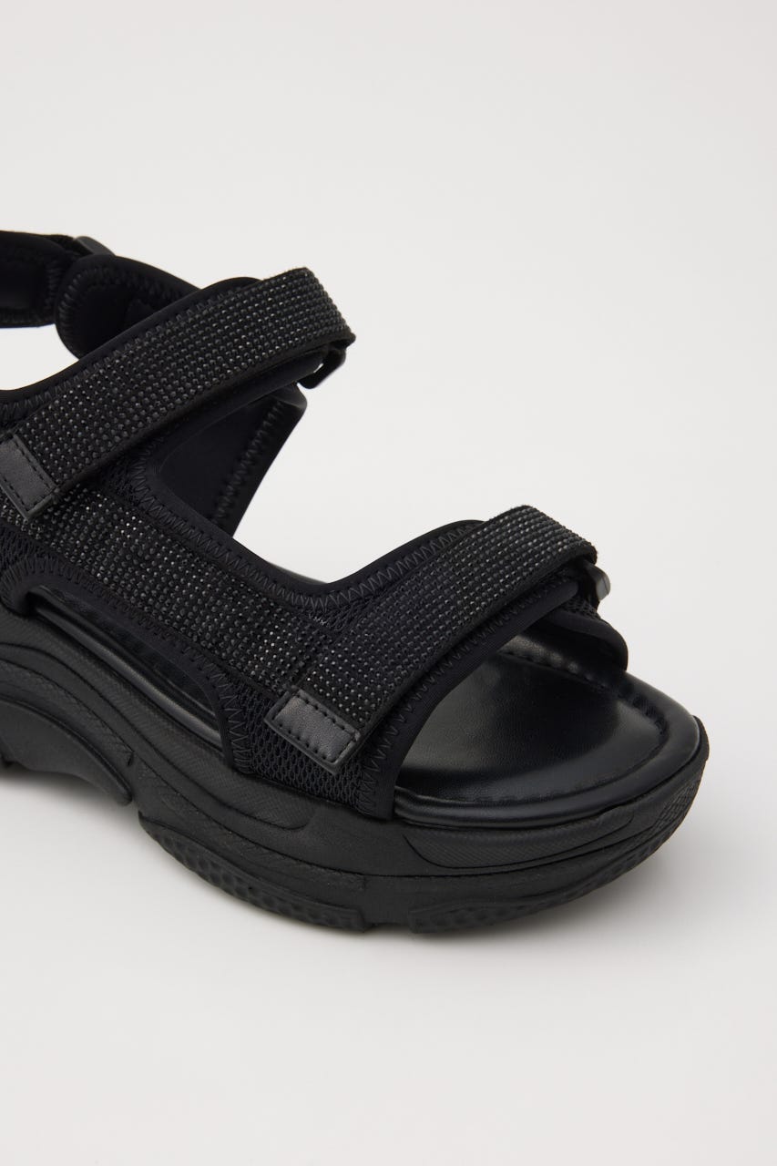 ギャラクシースポーティーサンダル BLK 22.0cm