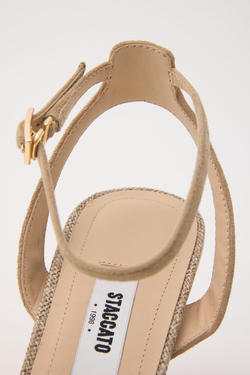 サファリヒールサンダル D/BEG 24.0cm