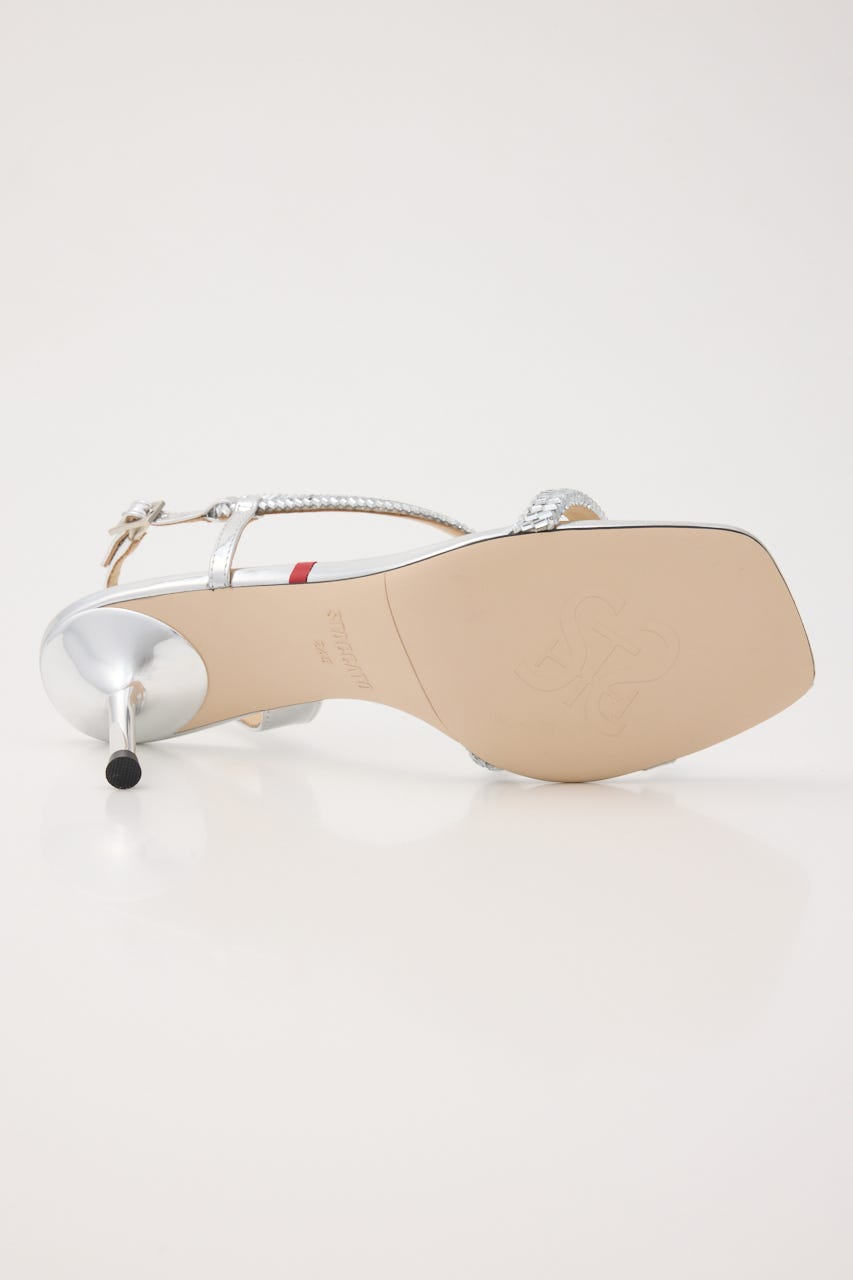 ジャスミングリタリングヒールサンダル SLV 24.0cm