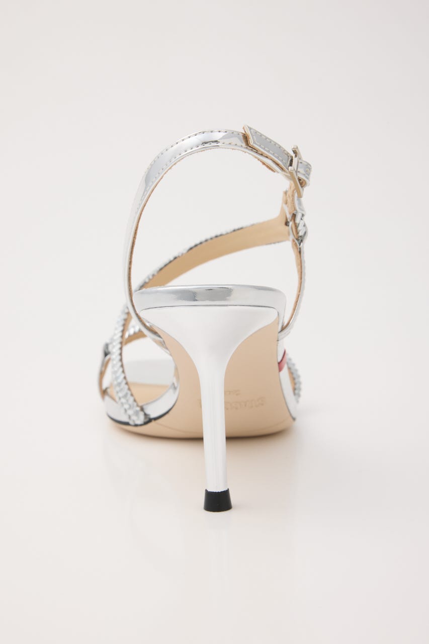 ジャスミングリタリングヒールサンダル SLV 24.0cm