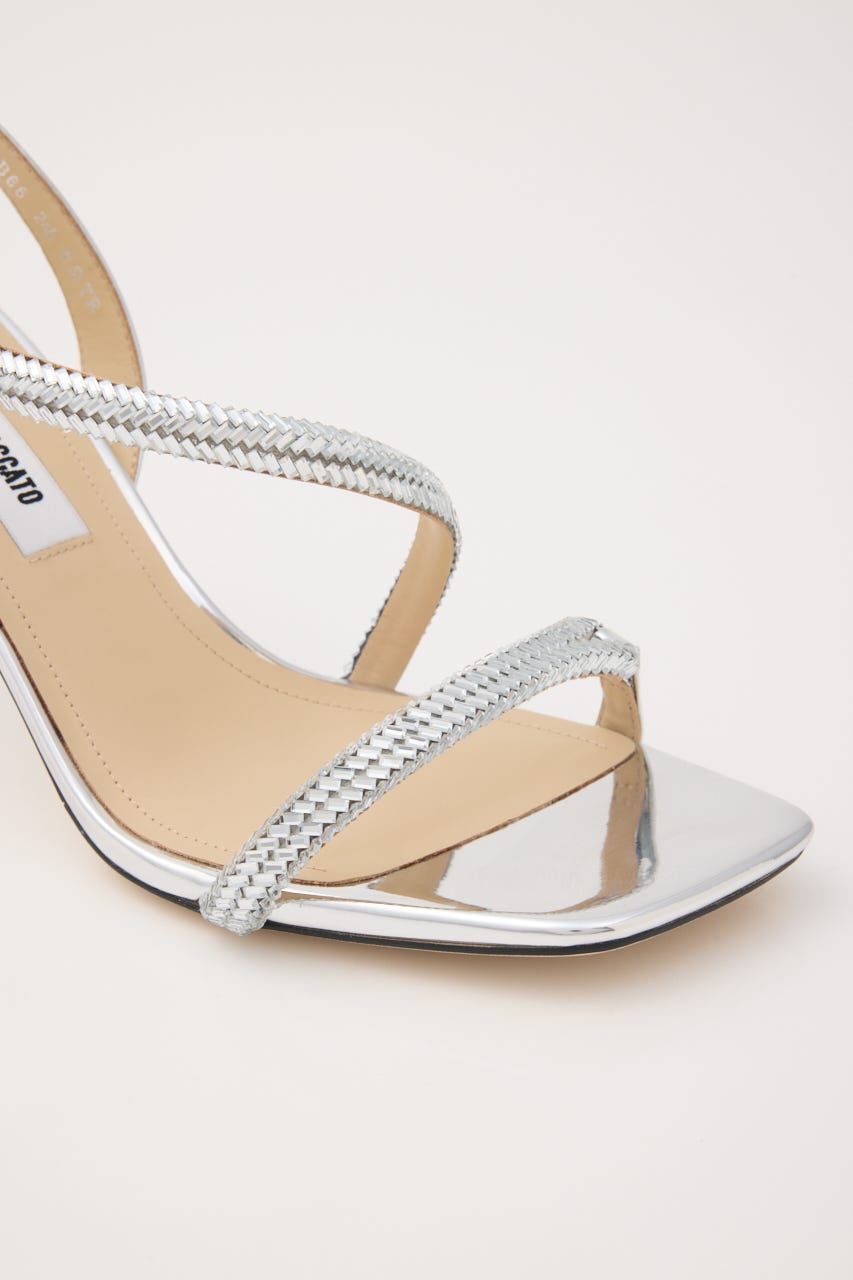 ジャスミングリタリングヒールサンダル SLV 24.0cm