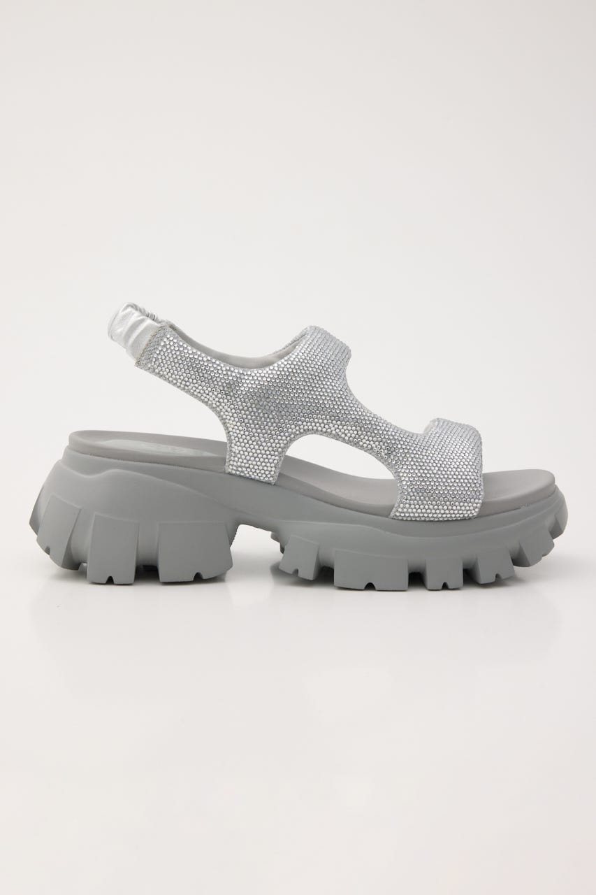 コスモスラギッドソールサンダル SLV 23.5cm