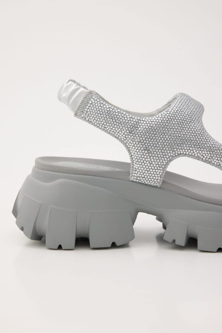 コスモスラギッドソールサンダル SLV 23.5cm