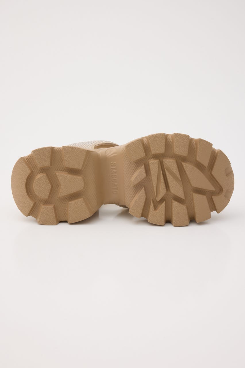 コスモスリングラギッドソールサンダル GLD 22.5cm