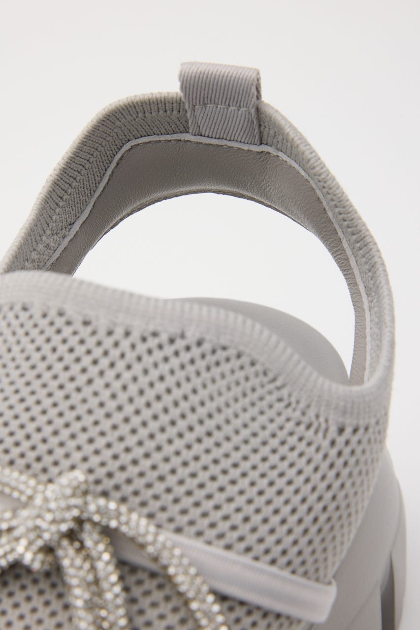 ホーミードルチェリボンサンダル GRY 24.0cm