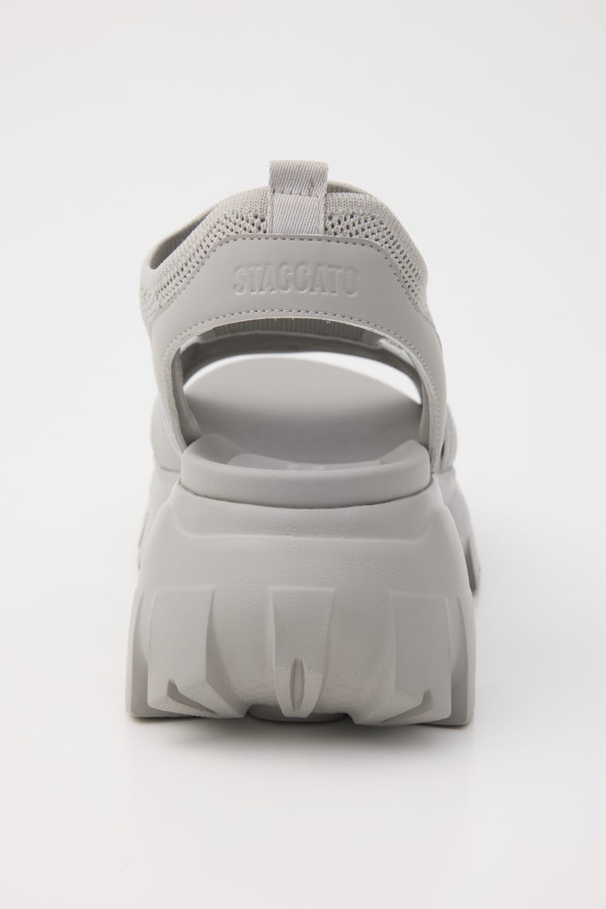 ホーミードルチェリボンサンダル GRY 24.0cm