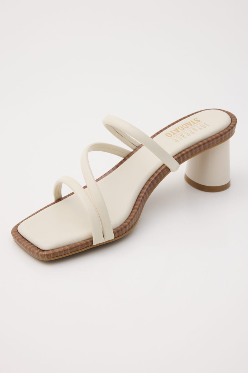 ナハラスクエアミュールサンダル WHT 23.5cm