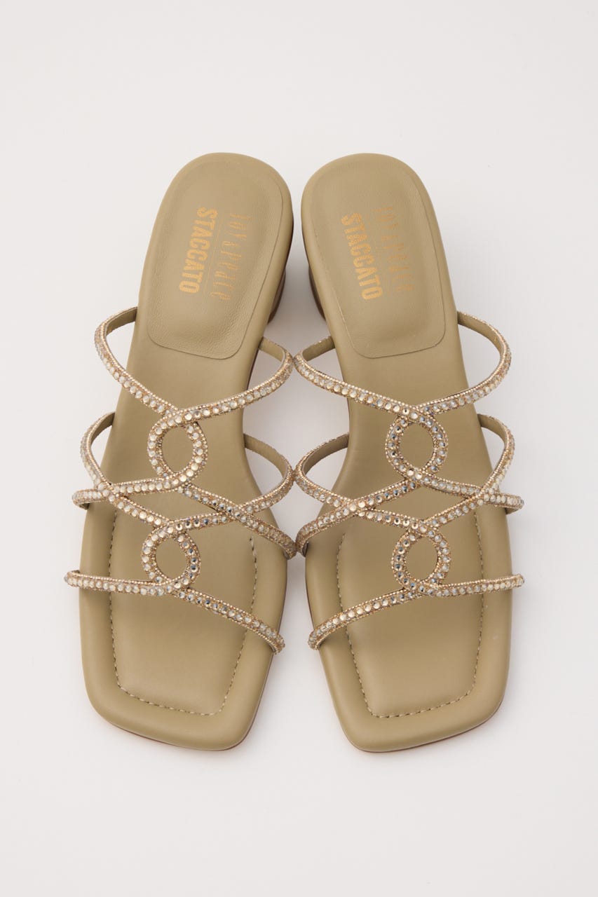 ナーディヤミュールサンダル GLD 24.5cm