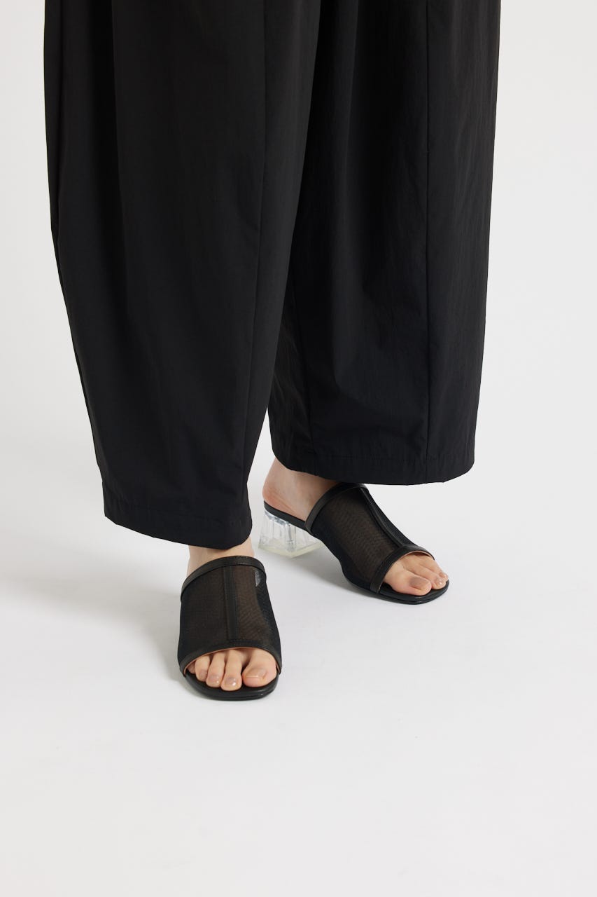 カバーアップシースルーサンダル BLK 23.5cm