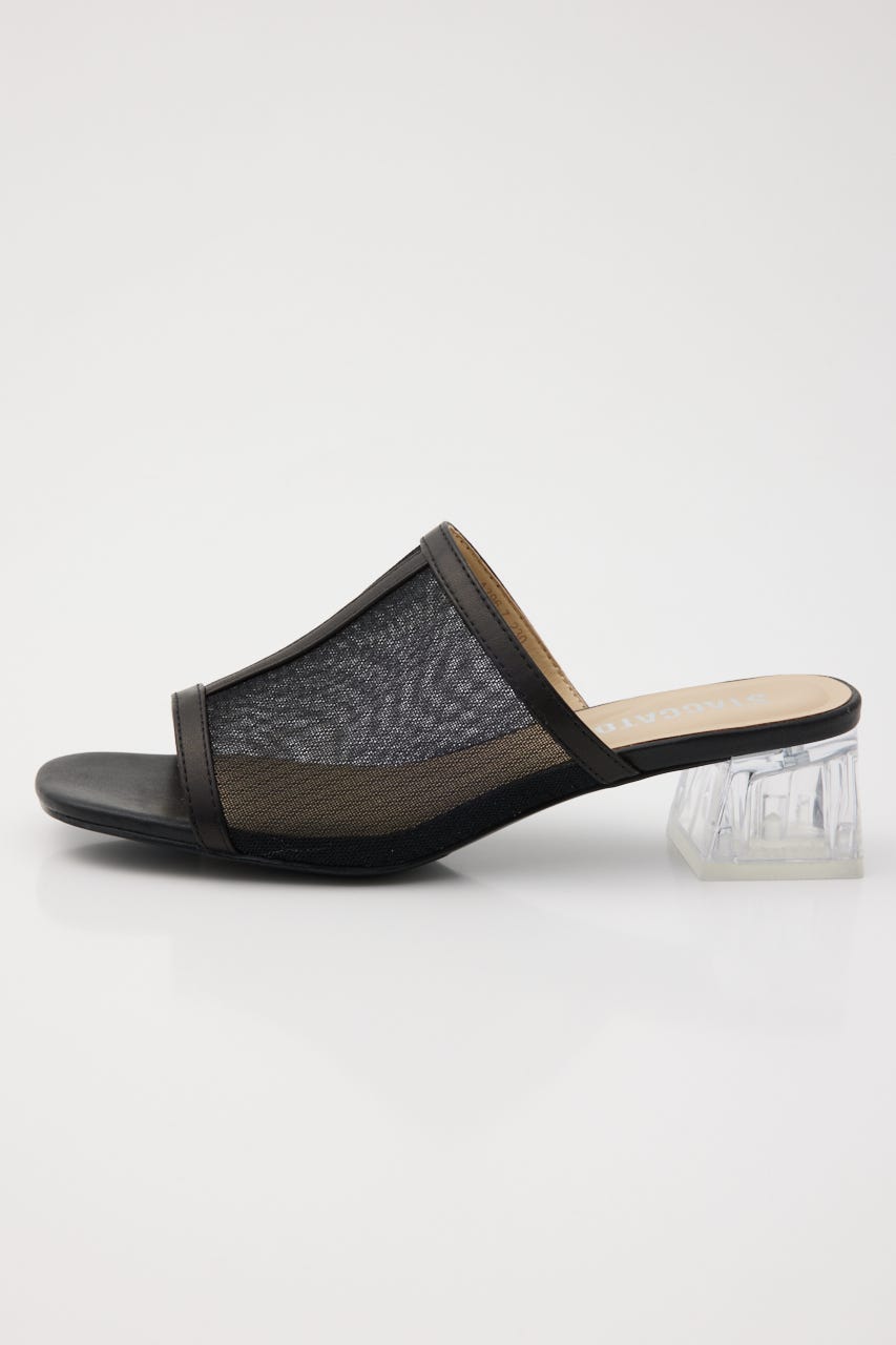 カバーアップシースルーサンダル BLK 23.5cm
