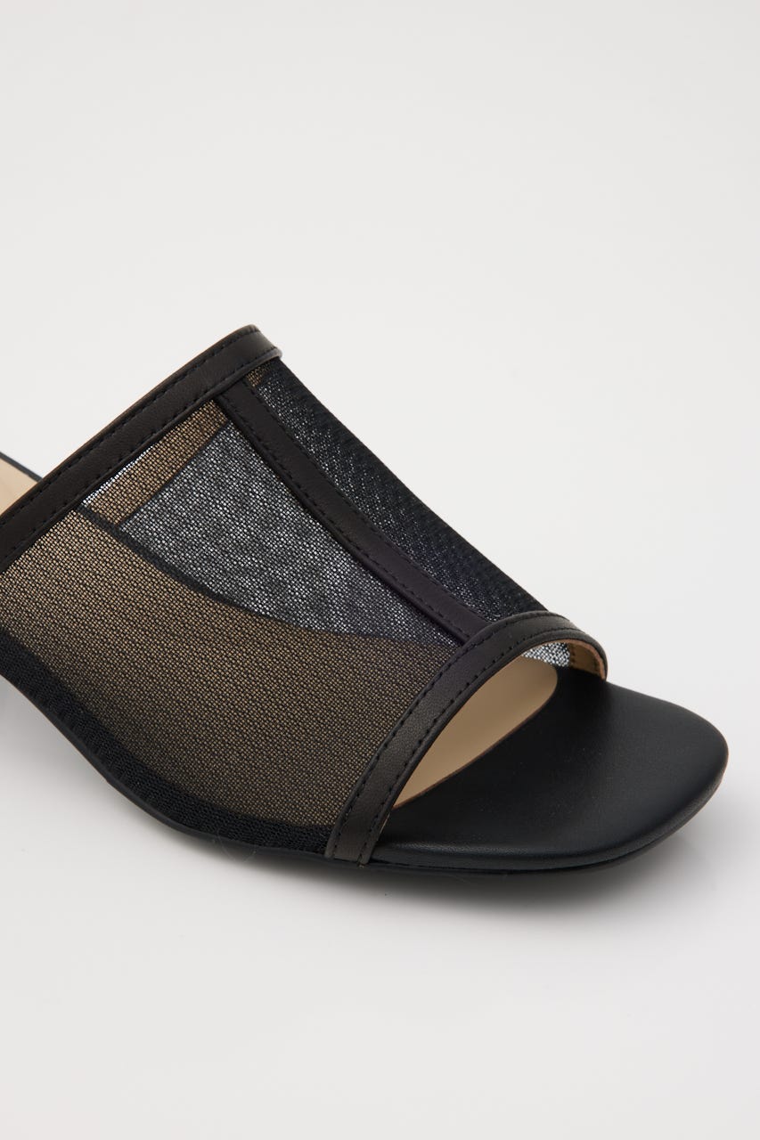 カバーアップシースルーサンダル BLK 23.5cm