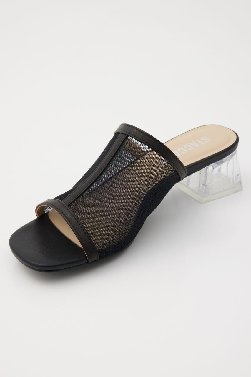 カバーアップシースルーサンダル BLK 23.5cm