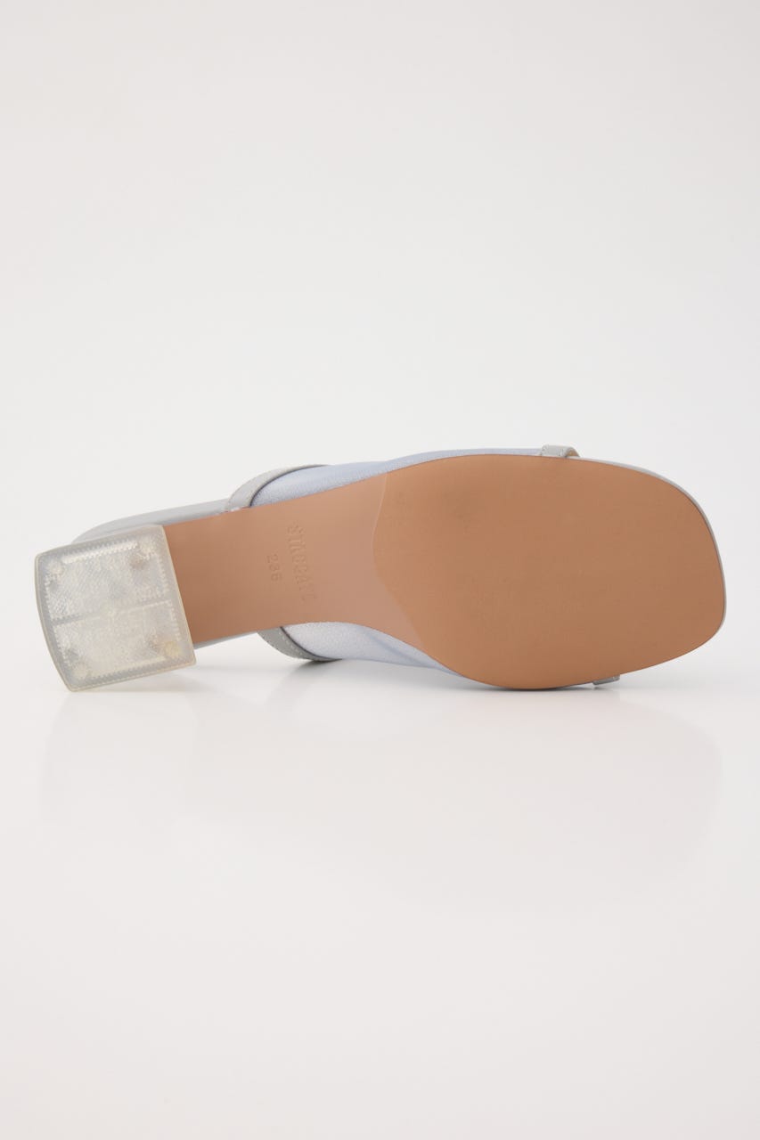 カバーアップシースルーサンダル SAX 24.0cm