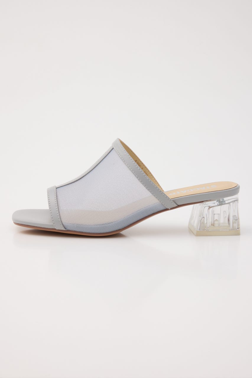 カバーアップシースルーサンダル SAX 24.0cm