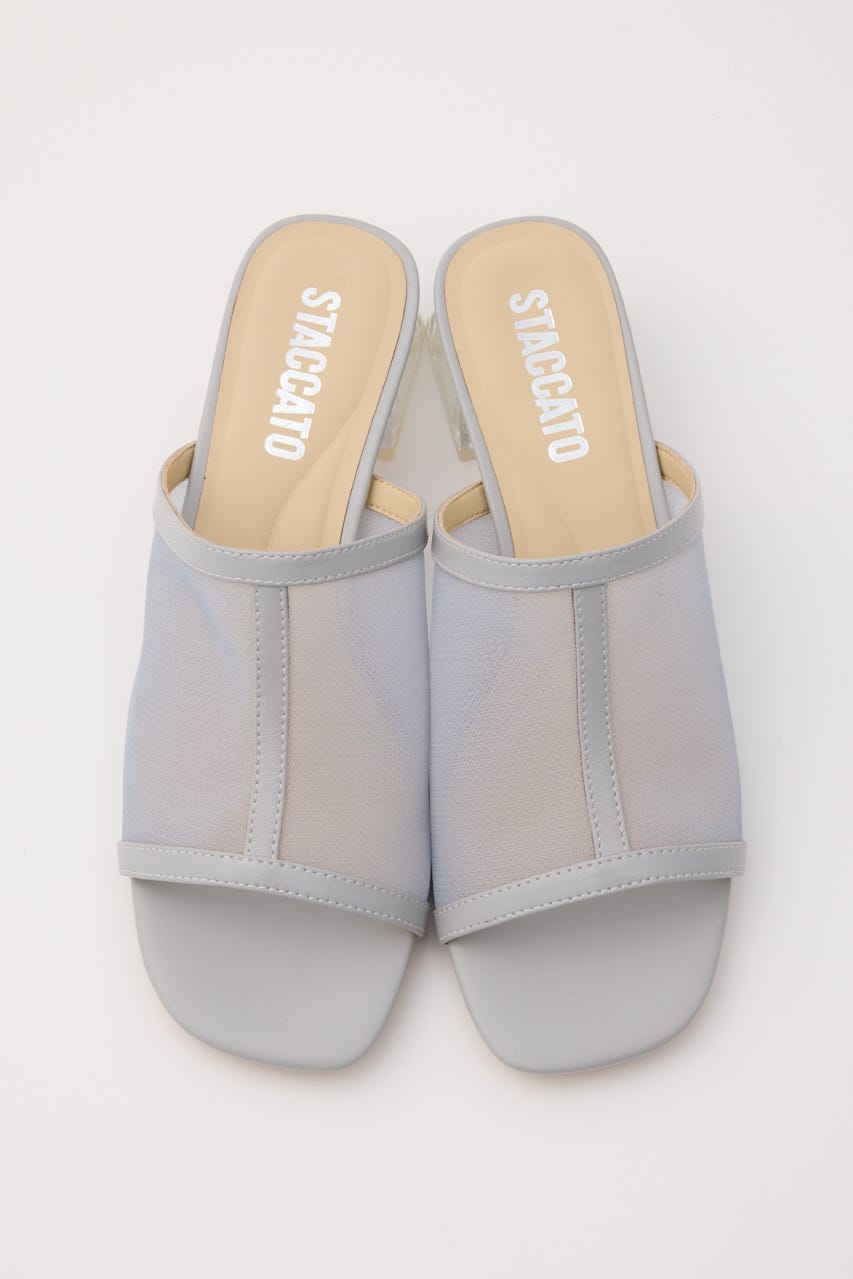 カバーアップシースルーサンダル SAX 24.0cm