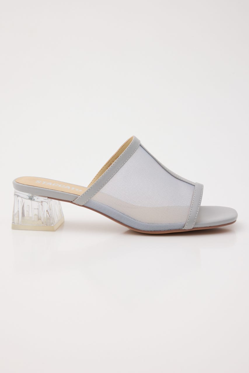 カバーアップシースルーサンダル SAX 24.0cm