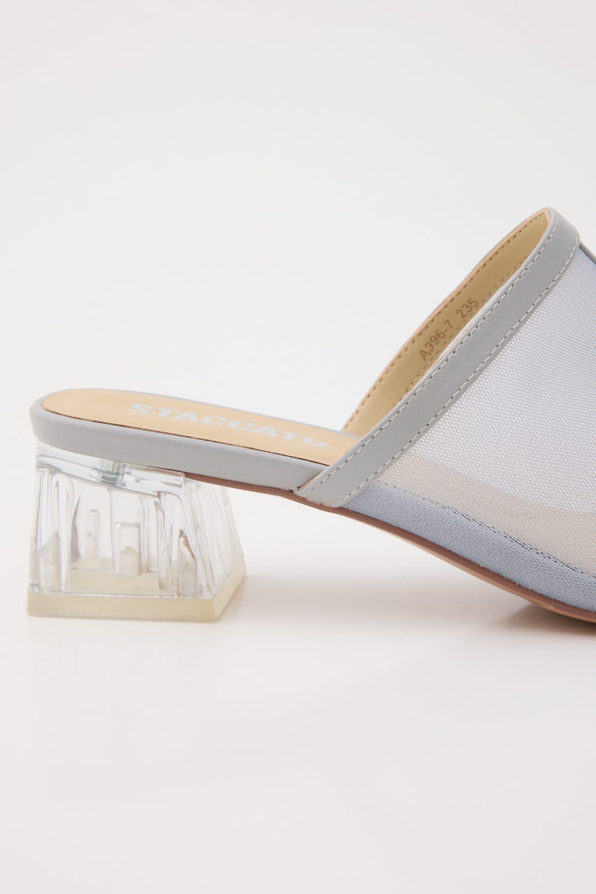 カバーアップシースルーサンダル SAX 24.0cm