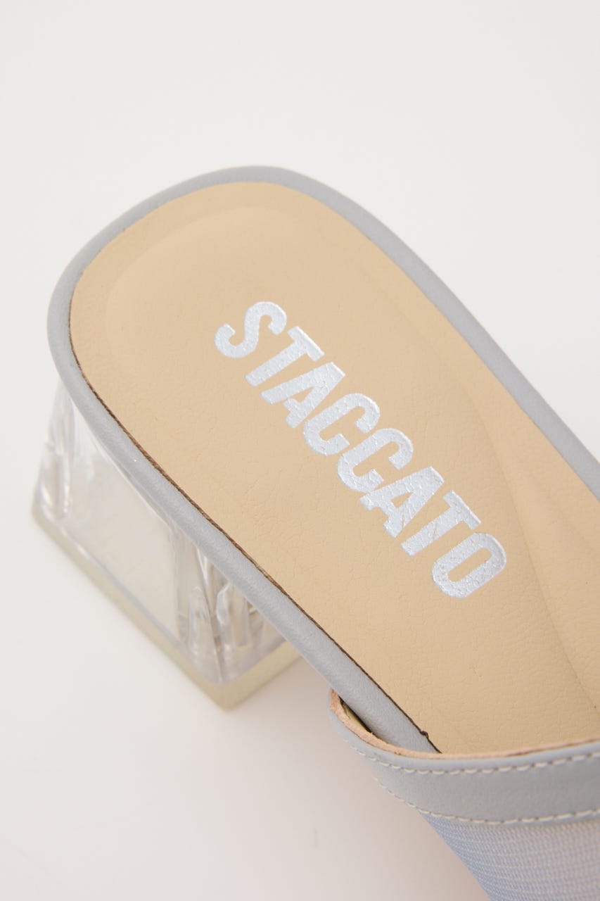 カバーアップシースルーサンダル SAX 24.0cm