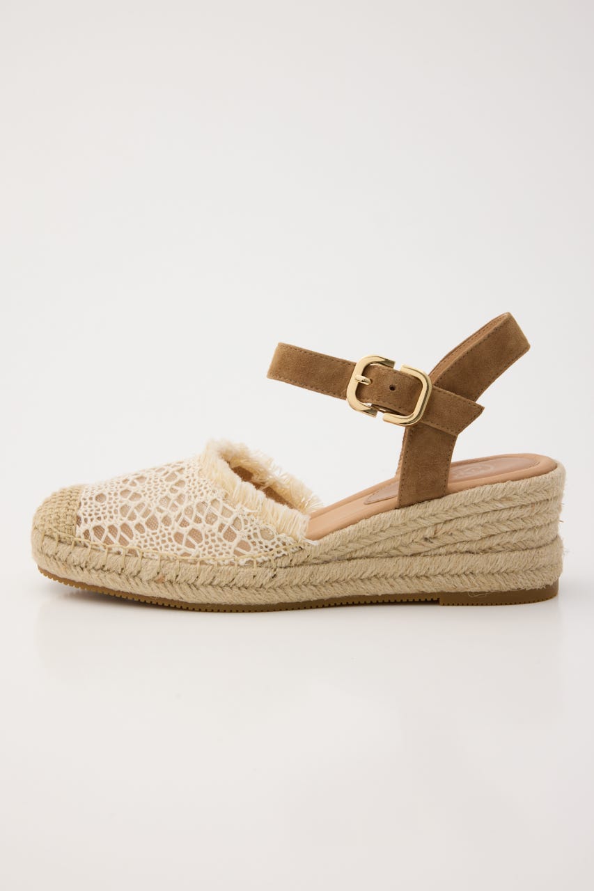 クロシェエスパドリーユサンダル ECRU 24.0cm