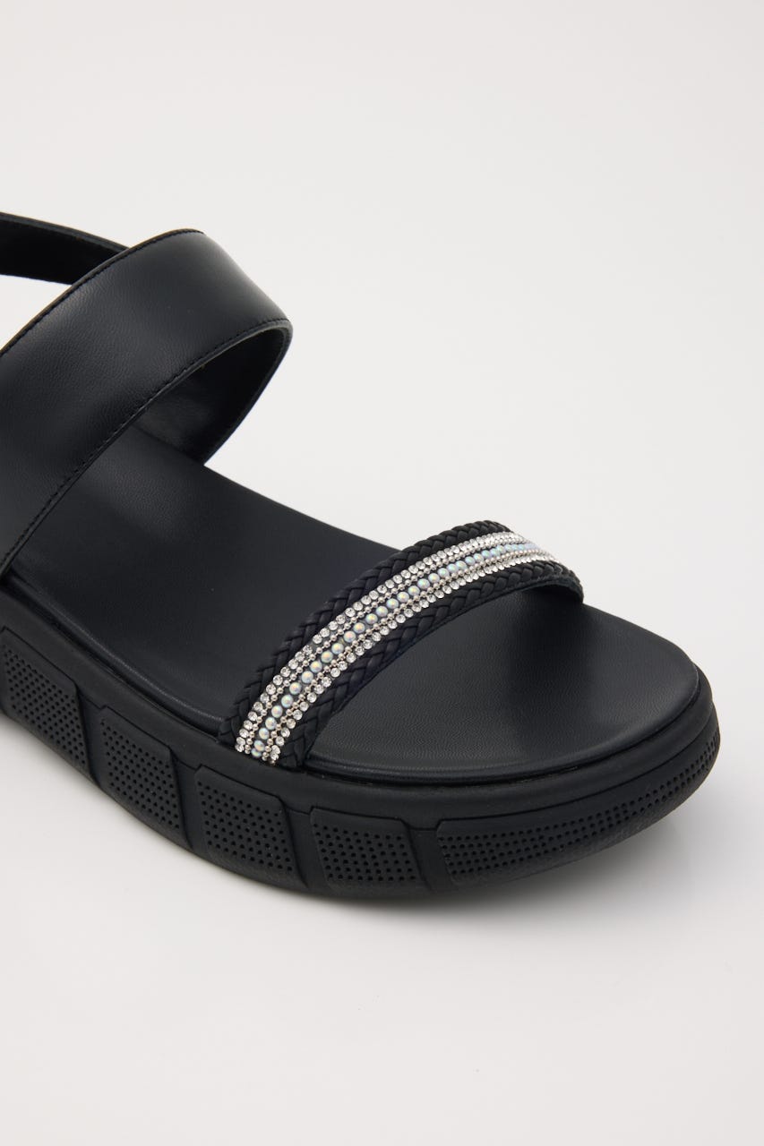 パーティクルズライトサンダル BLK 24.5cm