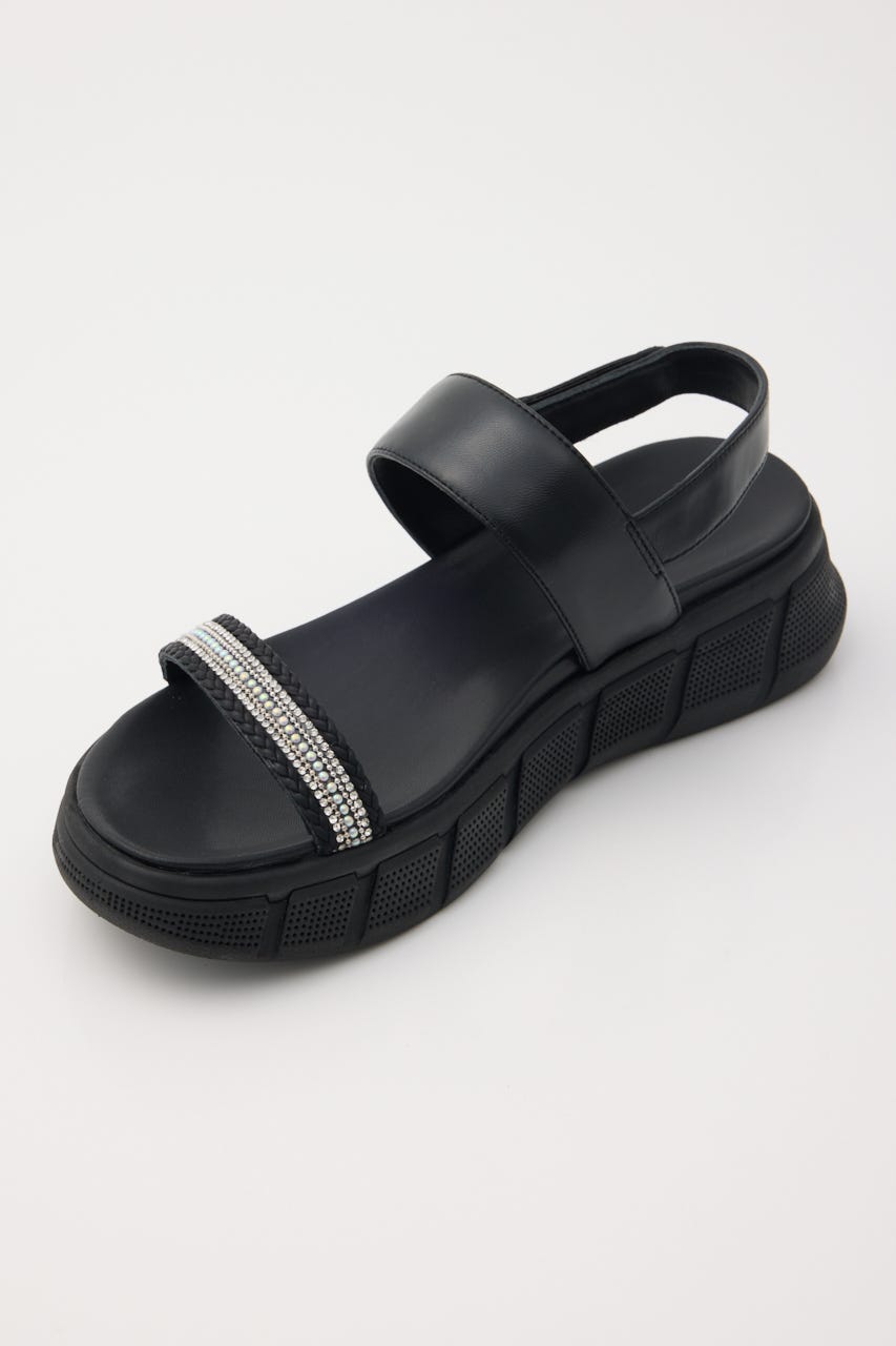 パーティクルズライトサンダル BLK 24.5cm