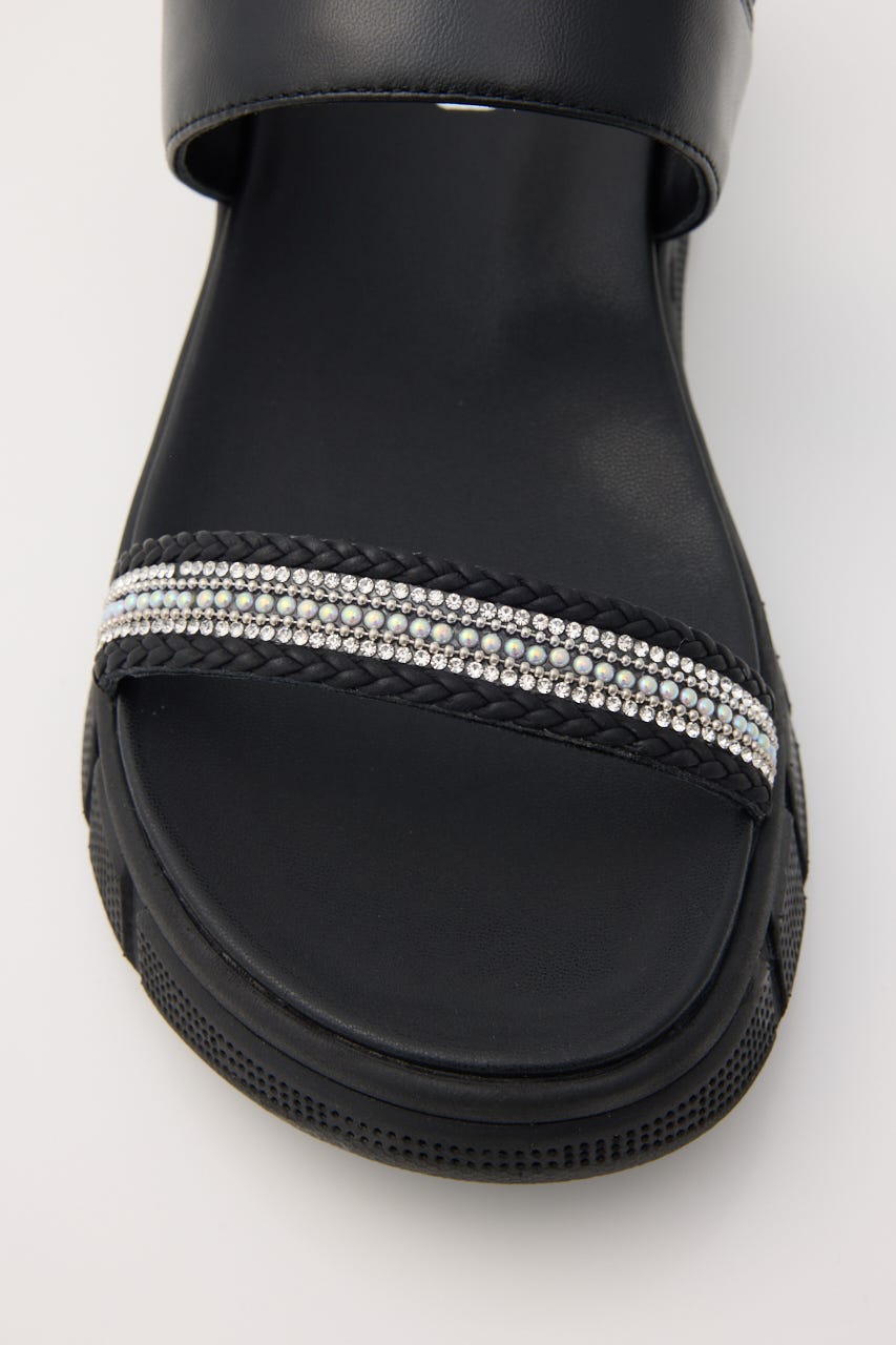 パーティクルズライトサンダル BLK 24.5cm