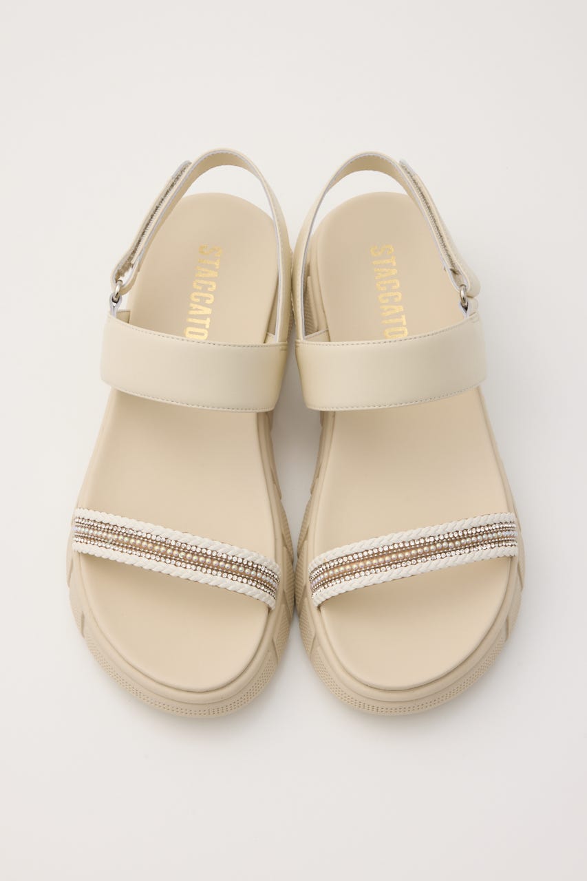 パーティクルズライトサンダル WHT 23.0cm