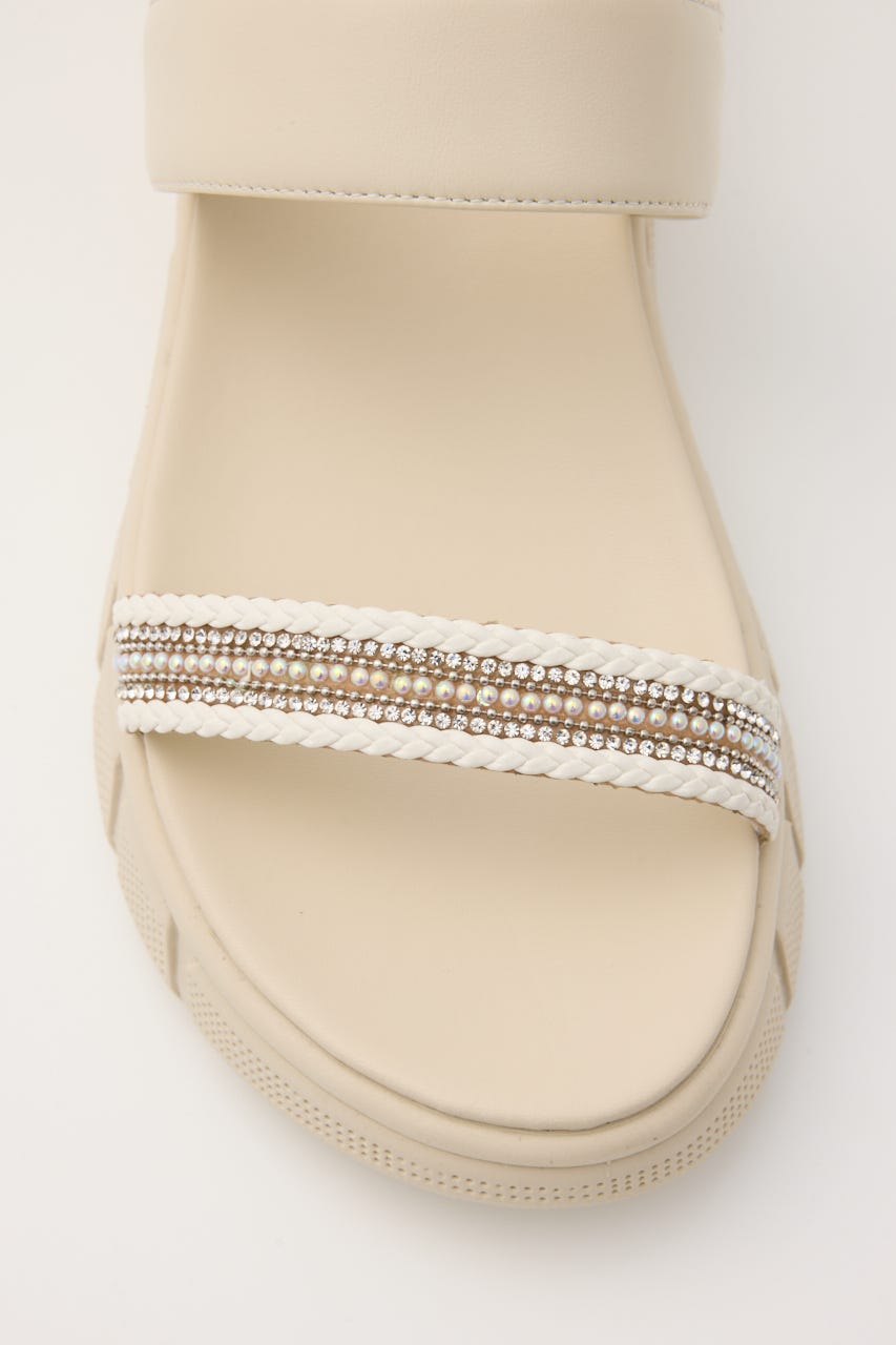 パーティクルズライトサンダル WHT 23.0cm