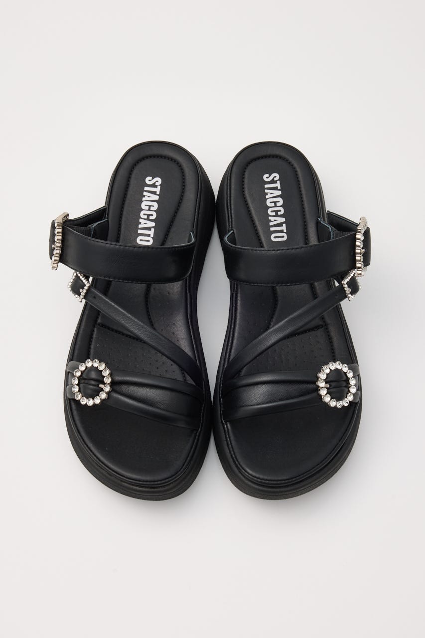 ピピソフティーコンフォートライトサンダル BLK 24.0cm