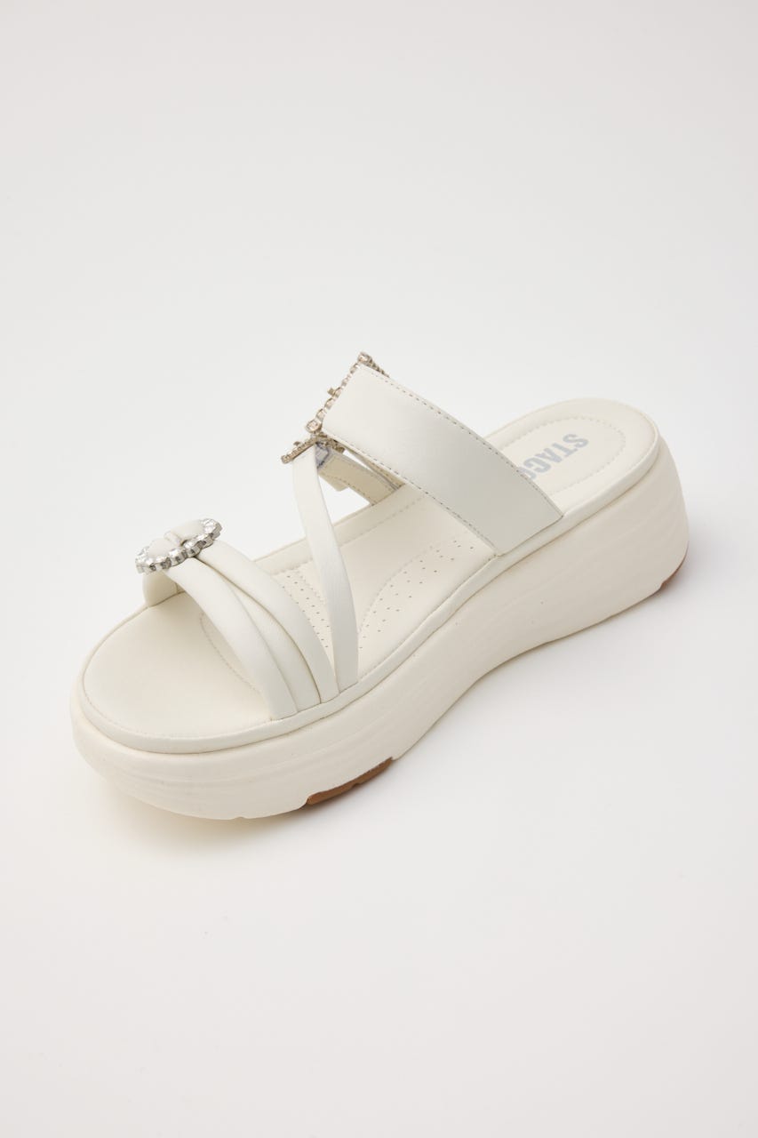 ピピソフティーコンフォートライトサンダル WHT 24.0cm