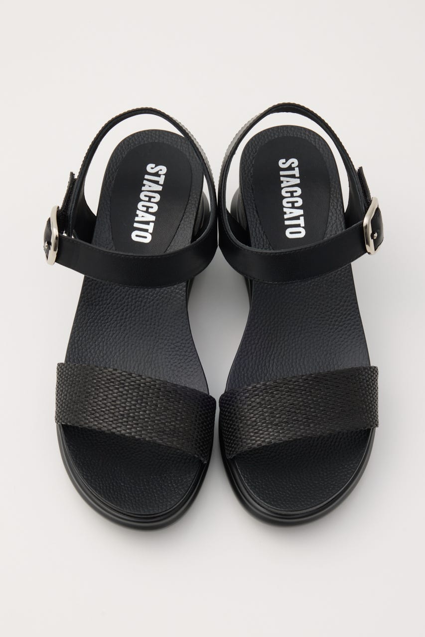 ロッキーライトウェイトサンダル BLK 24.0cm