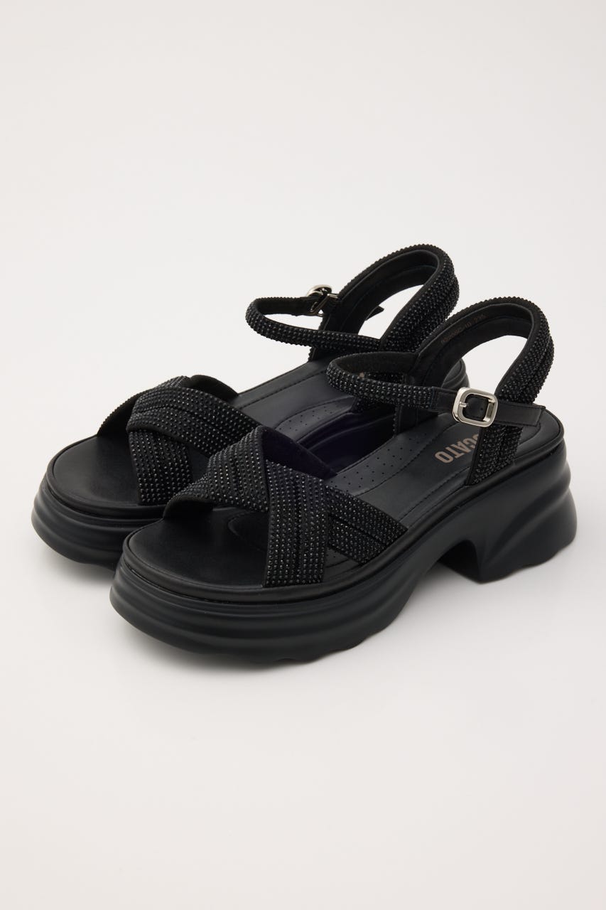 コスモパテッドソフティーコンフォートタンク BLK 24.5cm