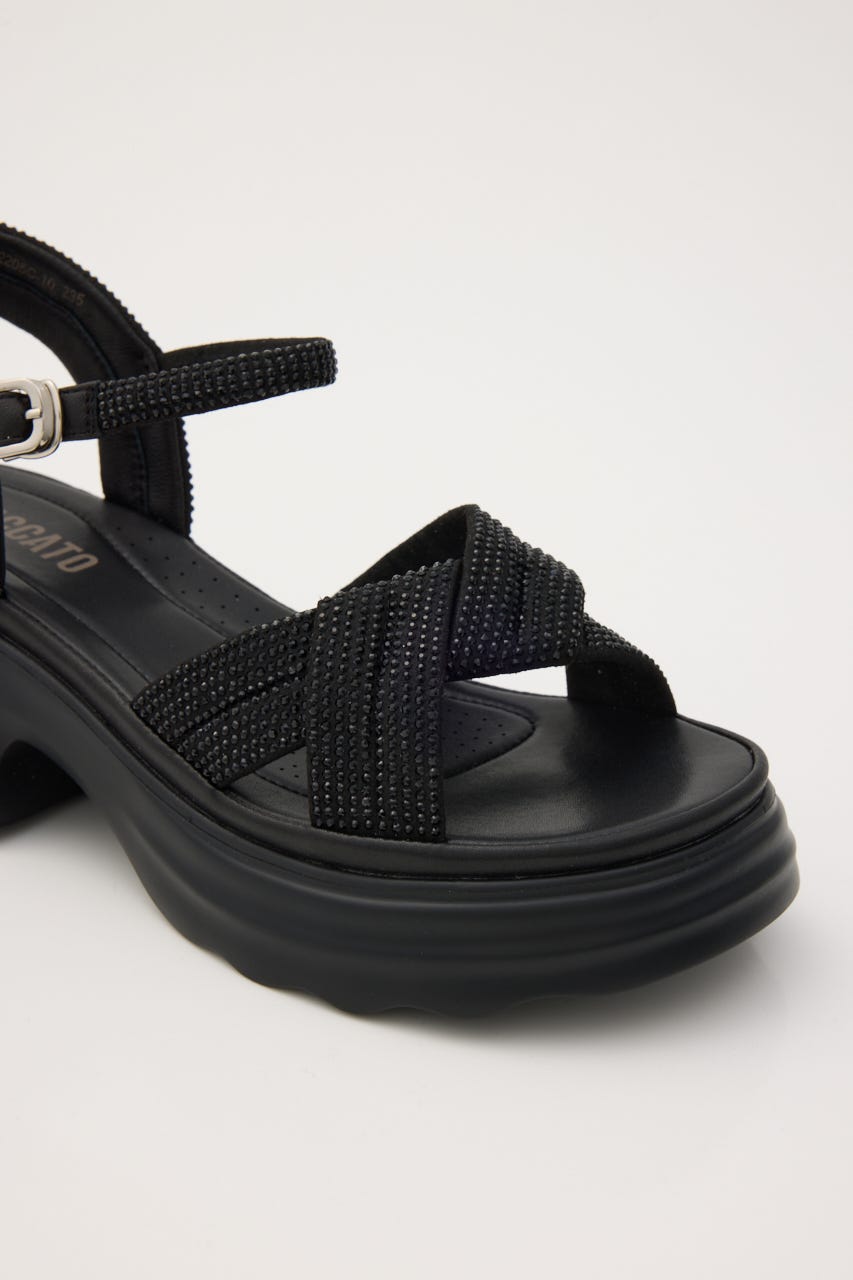 コスモパテッドソフティーコンフォートタンク BLK 24.5cm