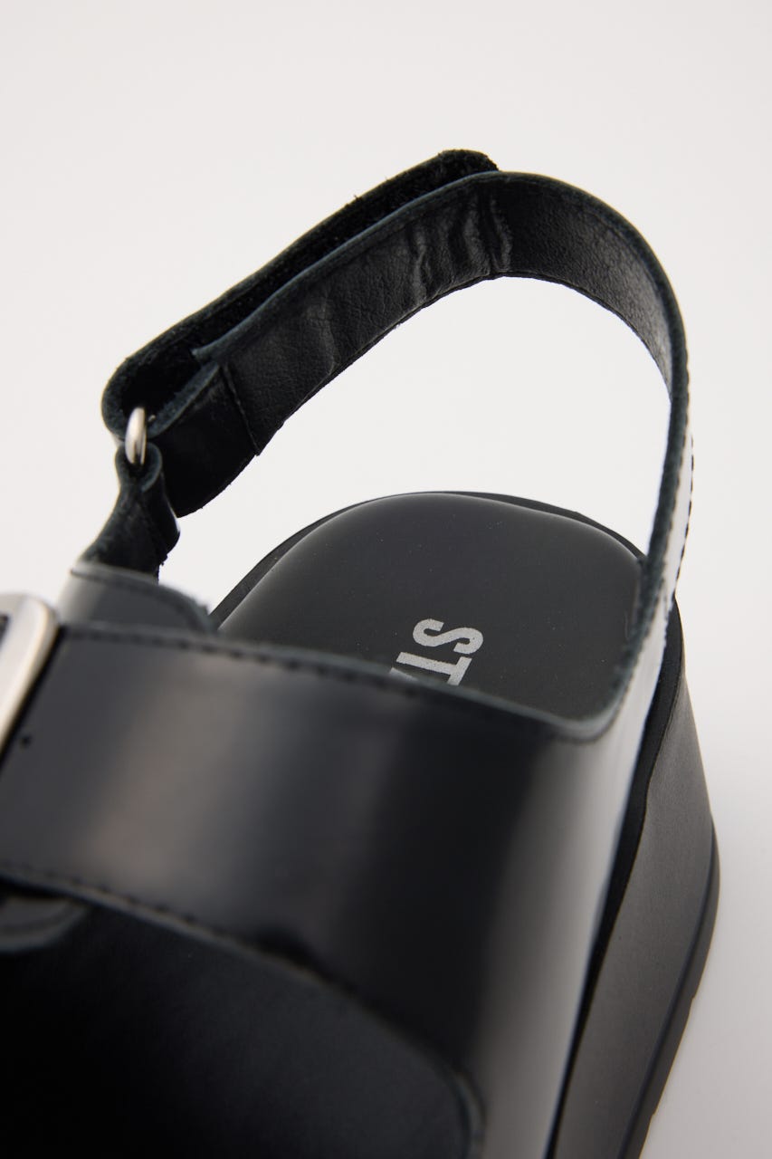 ロックライクプラットフォームサンダル BLK 23.0cm