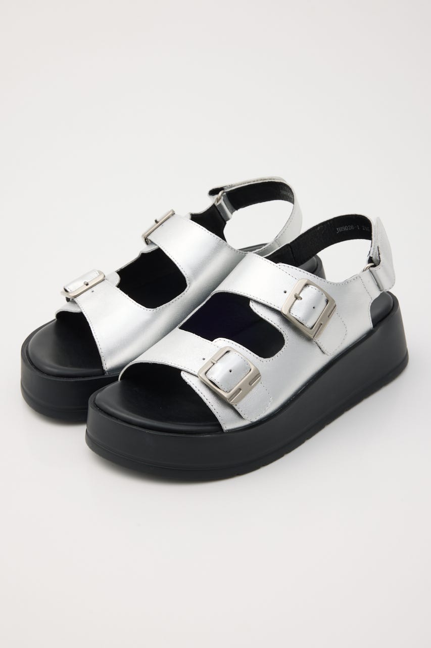 ロックライクプラットフォームサンダル SLV 23.0cm