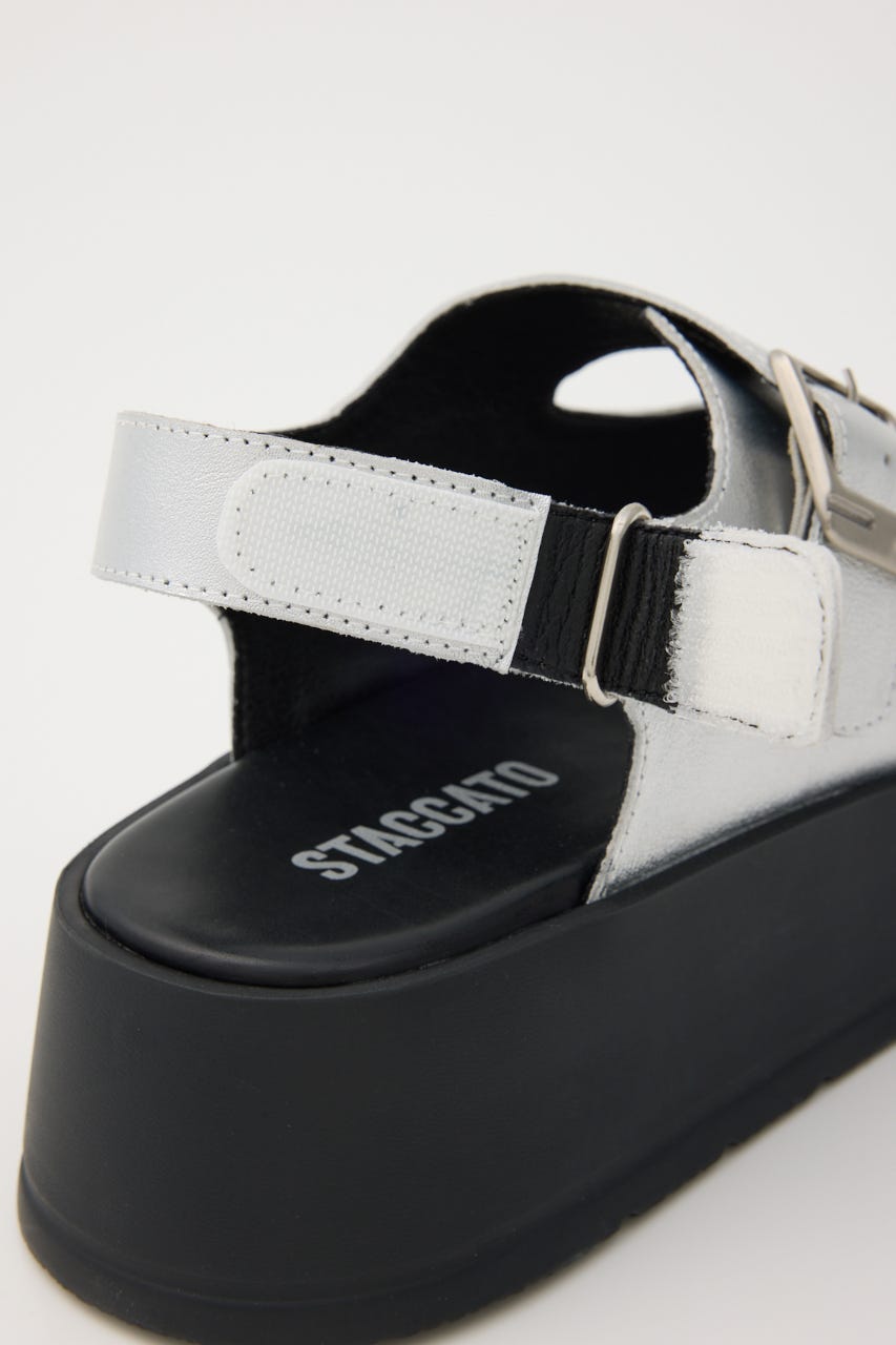 ロックライクプラットフォームサンダル SLV 23.0cm