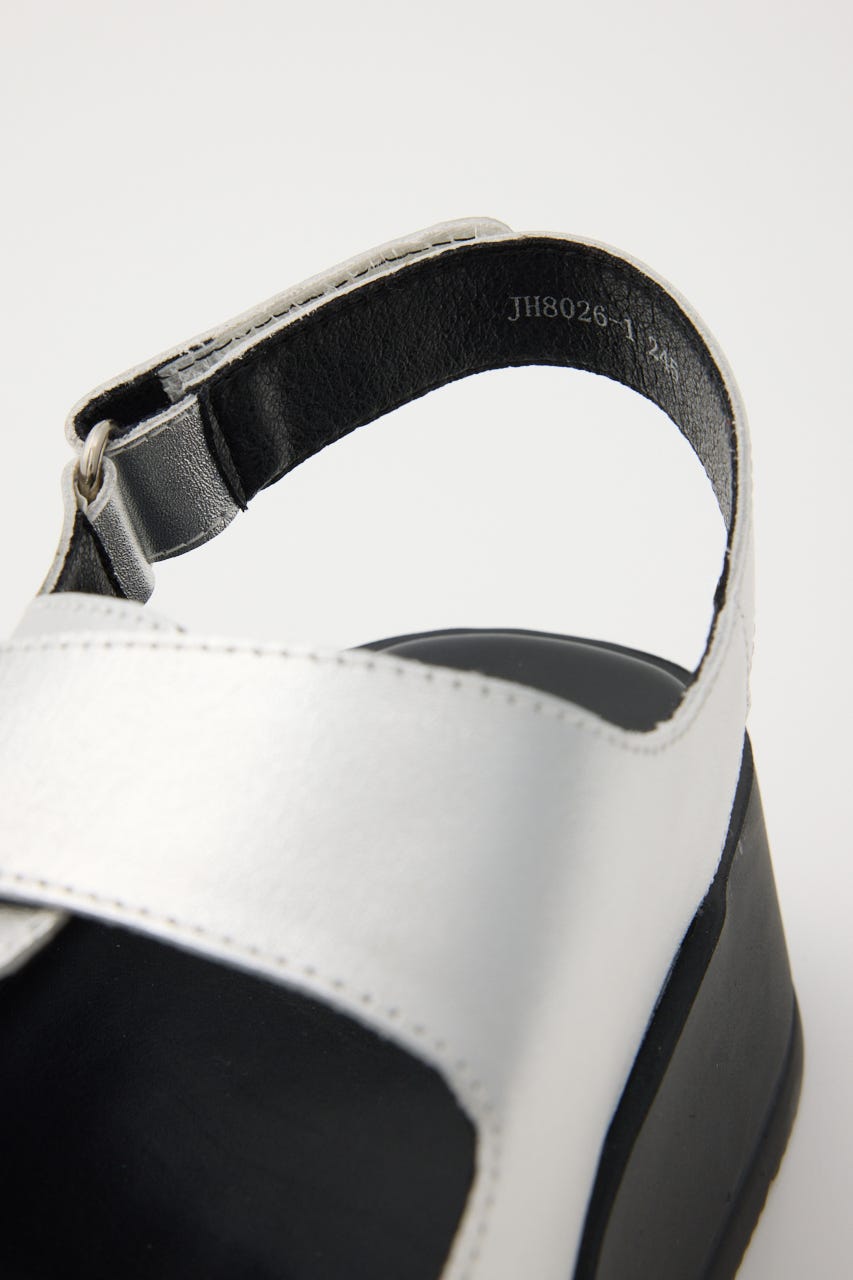 ロックライクプラットフォームサンダル SLV 23.0cm